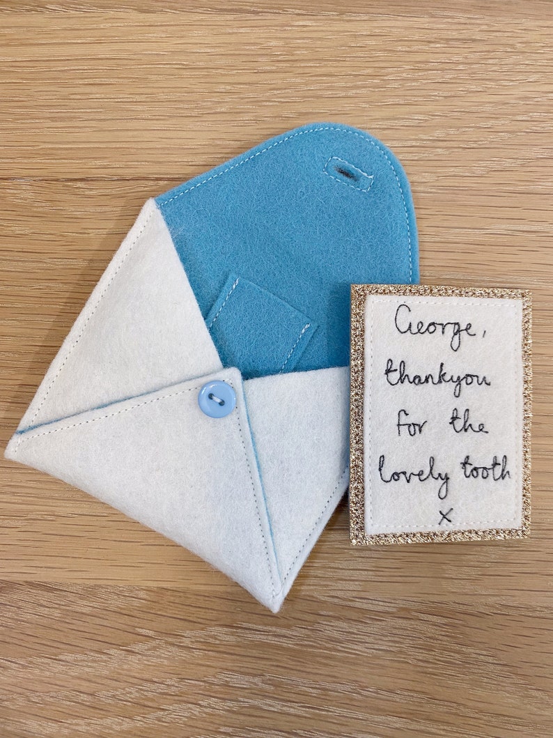 Personalised Tooth Fairy Letter Blue