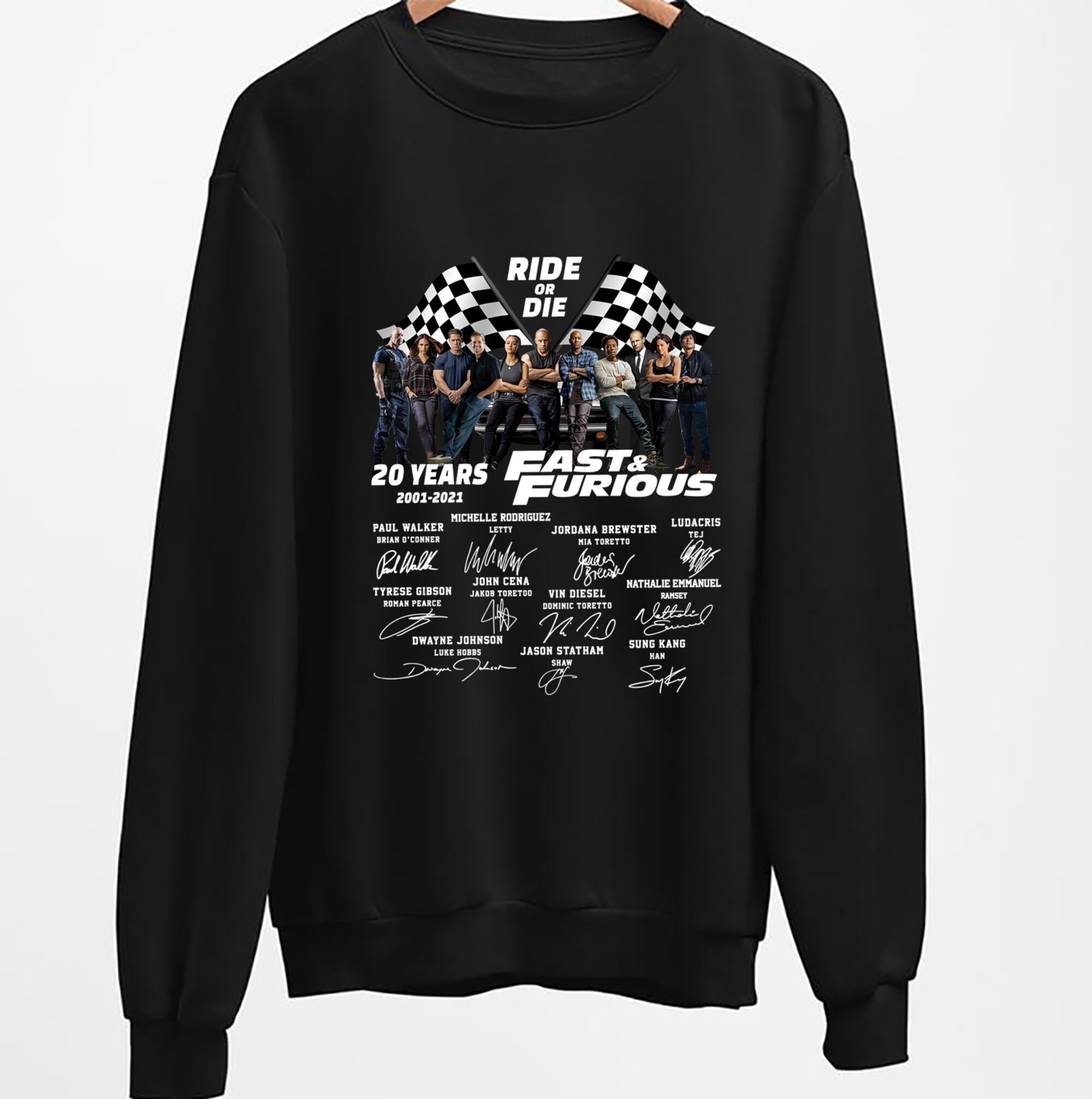 Fast and Furious Ride or Die 20 Years Movie 20012021 Cast Etsy