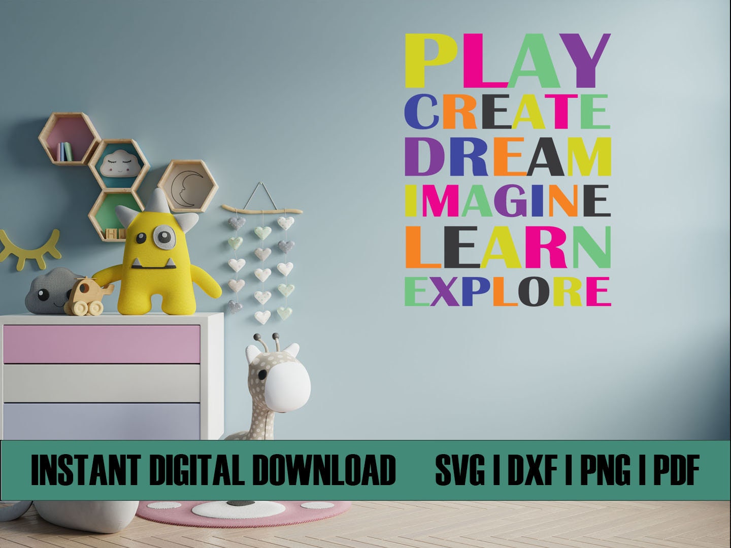 Play Create Dream Imagine Learn Explore SVG For Vinyl or HTV Etsy