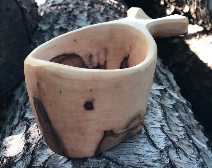 Hand Carved Kuksahand Carved Wooden Cuphand Carved Wooden Etsy