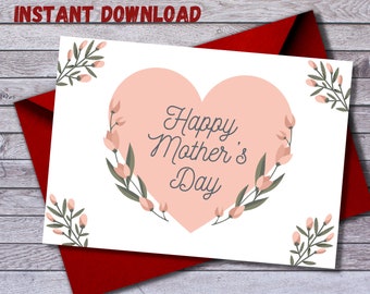 Happy Valentine's Day Printable Card Instant Download - Etsy