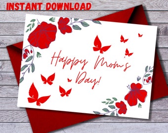 Happy Valentine's Day Printable Card Instant Download - Etsy