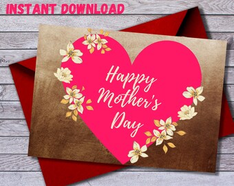 Happy Valentine's Day Printable Card Instant Download - Etsy