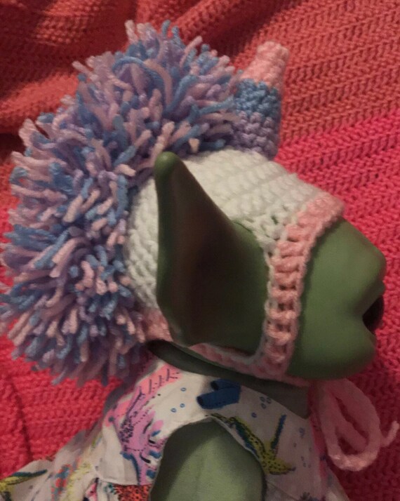 Baby Yoda/ Grogu Mandalorian Crochet Pastel Unicorn Hat Etsy Australia