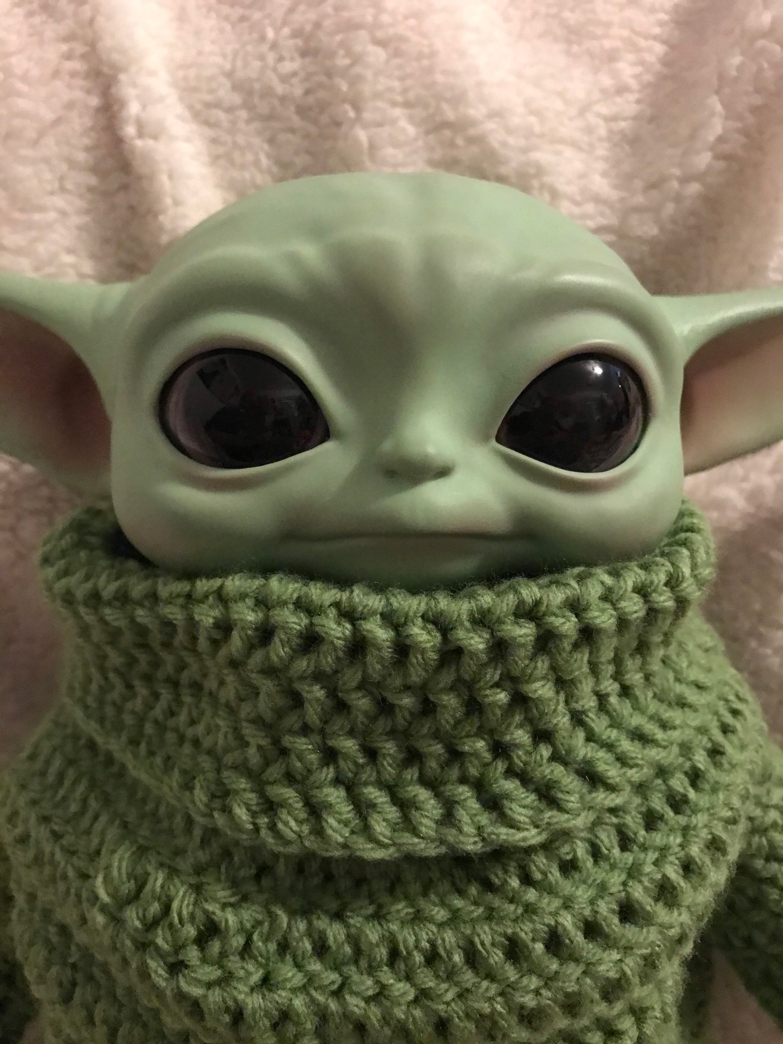 Baby Yoda/ Grogu Mandalorian Crochet Light Green Robe Etsy