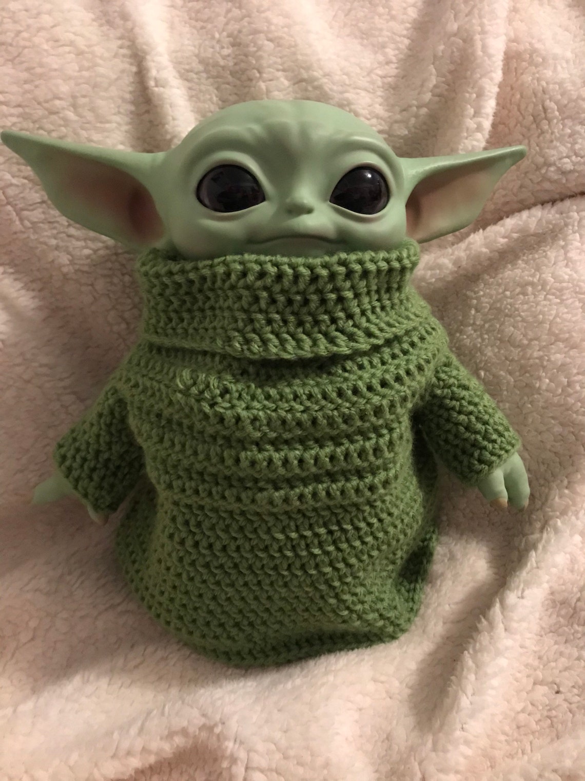 Baby Yoda/ Grogu Mandalorian Crochet Light Green Robe Etsy