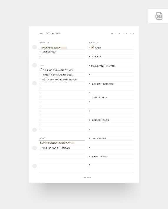 A5 Printable Daily Planner Digital Download Planner | Etsy
