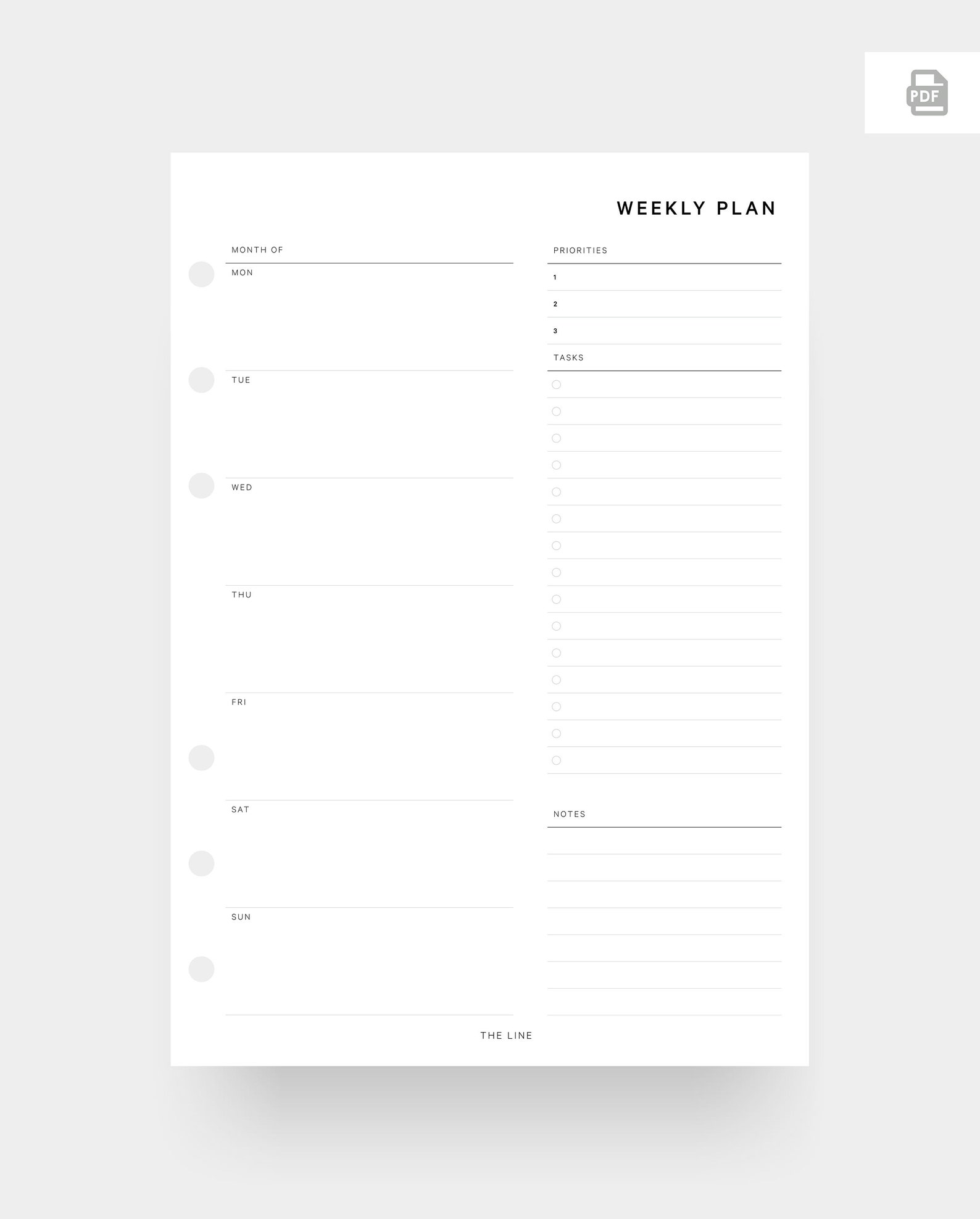 A5 Printable Weekly Planner Digital Download Planner Inserts Etsy