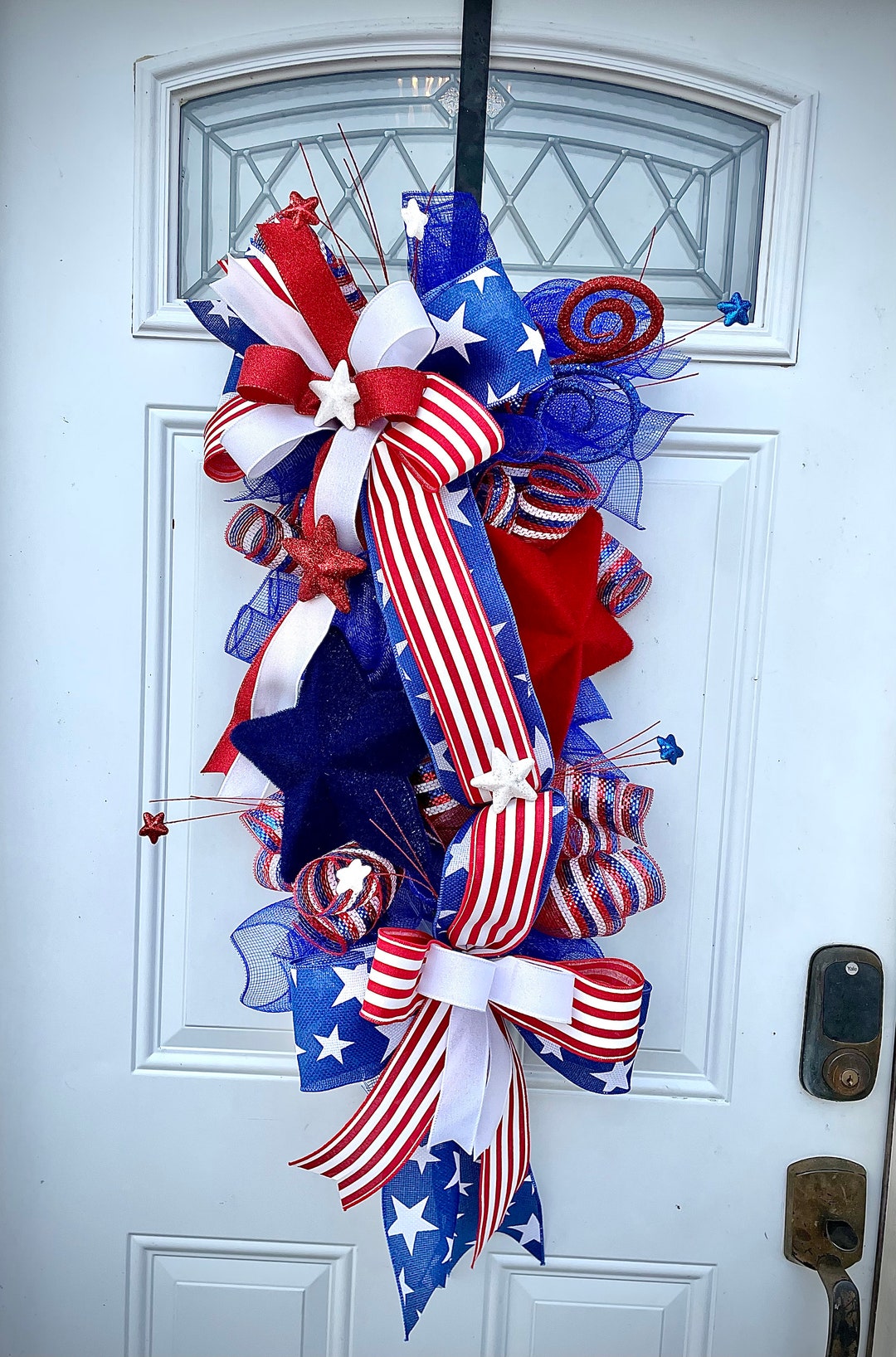 diy fourth of july swags