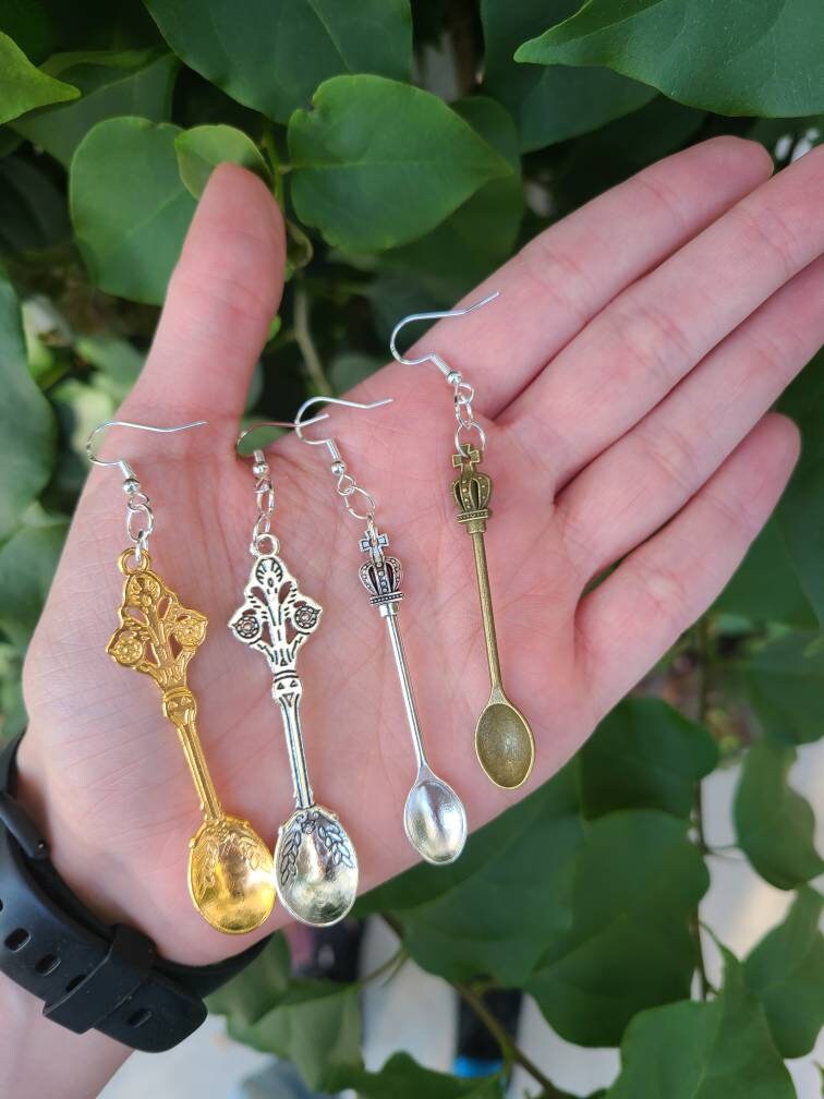 Vintage Spoon Earrings | Silverware Earrings | Decorative Earrings