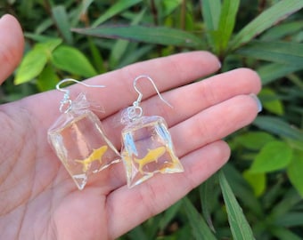 Fish in a Bag Earrings