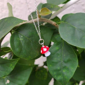 Red Mushroom Necklace