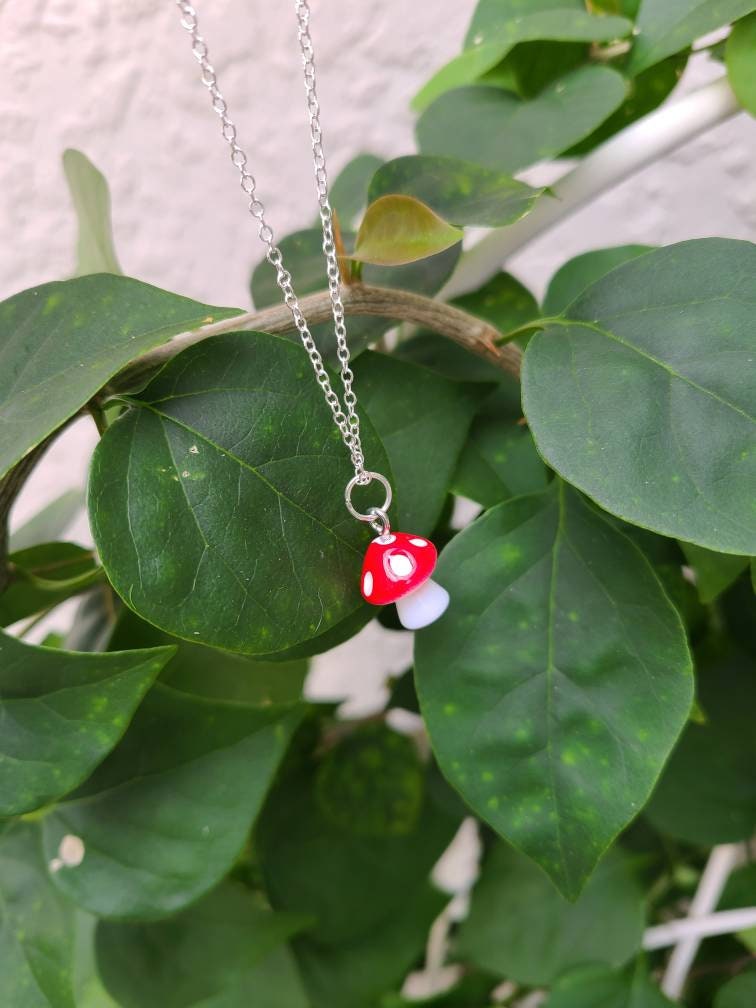 Red Mushroom Necklace