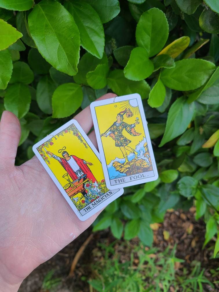 Random Mini Tarot Card Earrings