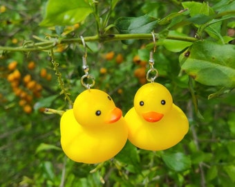 Yellow Rubber Ducks Earrings