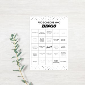 Find Someone Who Ice Breaker Bingo, Find the Guest Game Workplace Activity, Work Culture Game, Team Builder Game Instant Download, Mingle image 7