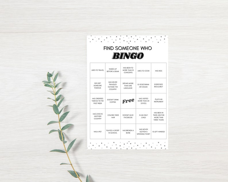 Find Someone Who Ice Breaker Bingo, Find the Guest Game Workplace Activity, Work Culture Game, Team Builder Game Instant Download, Mingle image 7