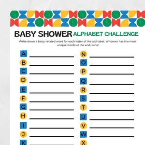 Printable Baby Shower Game Bundle, Gender Neutral Baby Sprinkle Games, Instant Download Baby Shower Icebreaker Fun Shower Activity Cards image 8