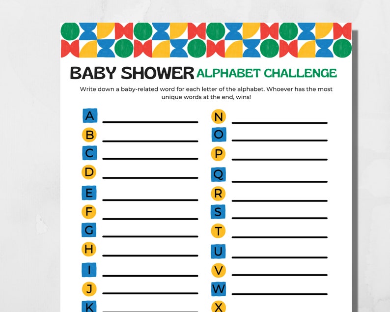 Printable Baby Shower Game Bundle, Gender Neutral Baby Sprinkle Games, Instant Download Baby Shower Icebreaker Fun Shower Activity Cards image 8