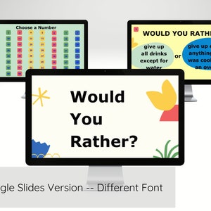 Would You Rather Virtual Game for Family, Conversation Starters, Icebreaker Game, PowerPoint Game, Activity for Kids, Work Game This or That image 3