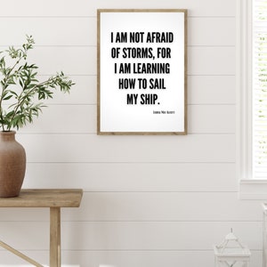 Louisa May Alcott Quote Sign Printable, Cottagecore Decor Wall Art, Little Women Gift, Grad Gift, Inspirational Quotes Wall Art Downloads image 2