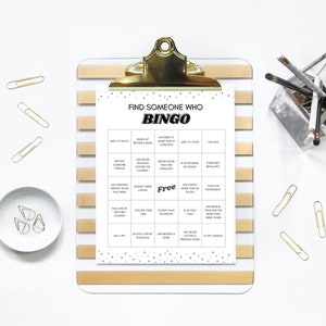 Find Someone Who Ice Breaker Bingo, Find the Guest Game Workplace Activity, Work Culture Game, Team Builder Game Instant Download, Mingle image 4