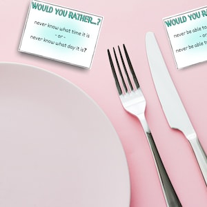 Would You Rather Cards: 64 Printable Icebreaker Questions (digital ...