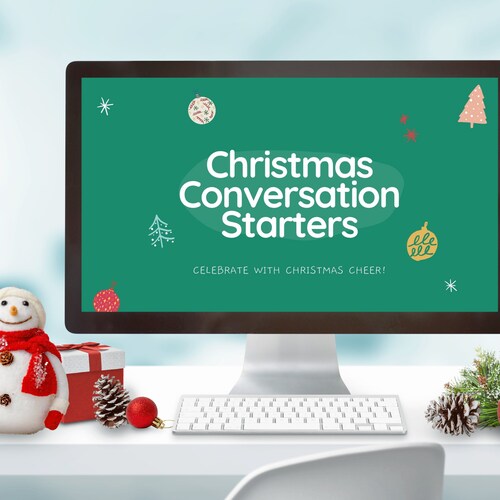 Virtual Christmas Game Christmas Conversation Starters Zoom Etsy