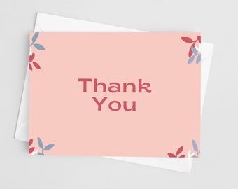Work Thank You Card, Printable Greeting Card, Thank You for Boss Appreciation Gift, Card for Mentor, Printable Thank You Blank Coworker Gift