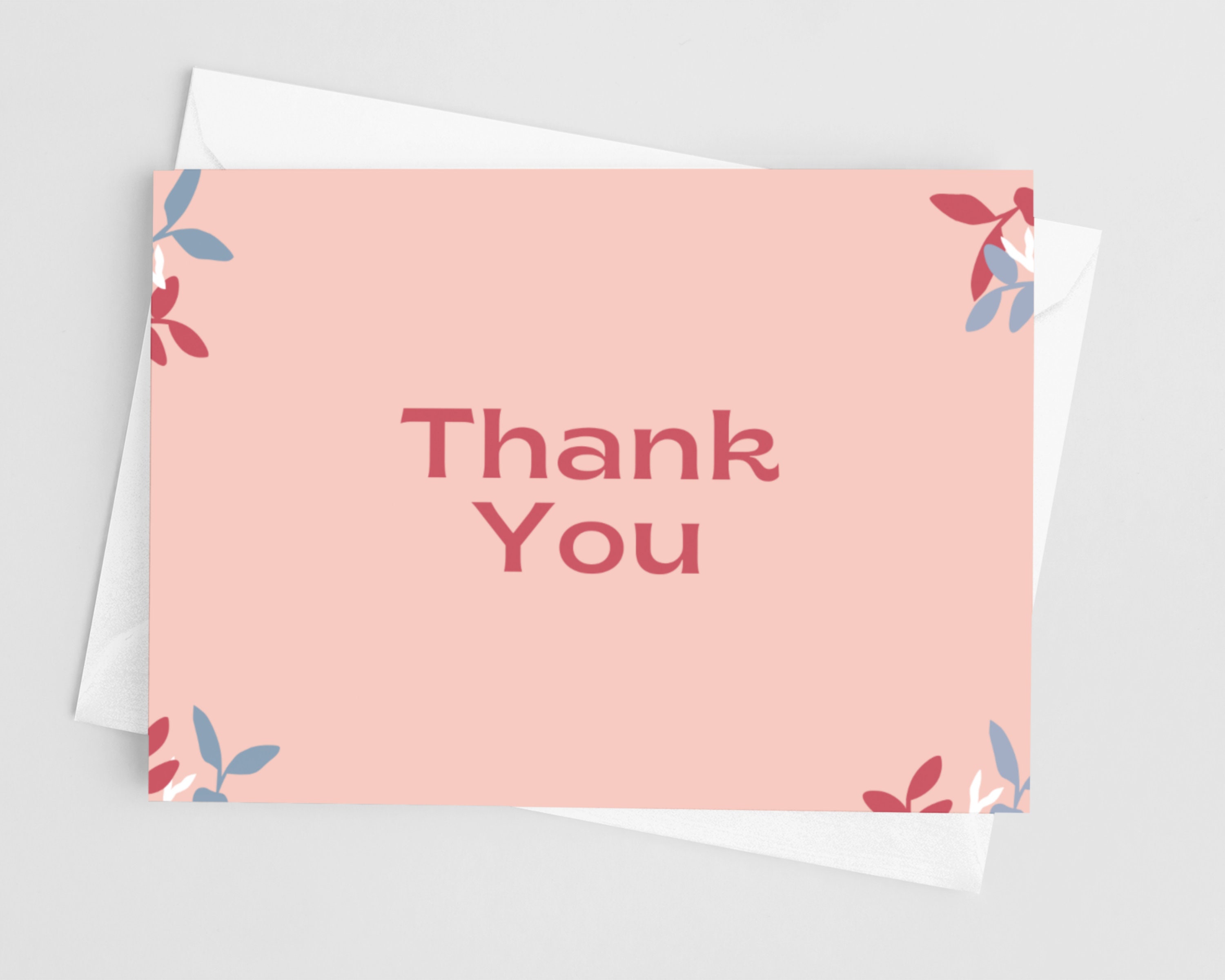 Work Thank You Card, Printable Greeting Card, Thank You for Boss Appreciation Gift, Card for Mentor, Printable Thank You Blank Coworker Gift