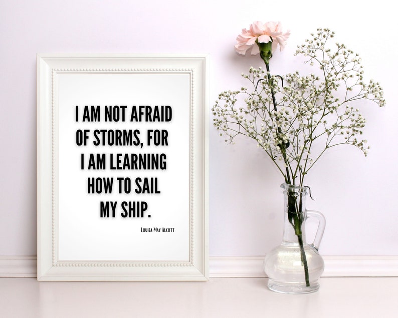 Louisa May Alcott Quote Sign Printable, Cottagecore Decor Wall Art, Little Women Gift, Grad Gift, Inspirational Quotes Wall Art Downloads image 5