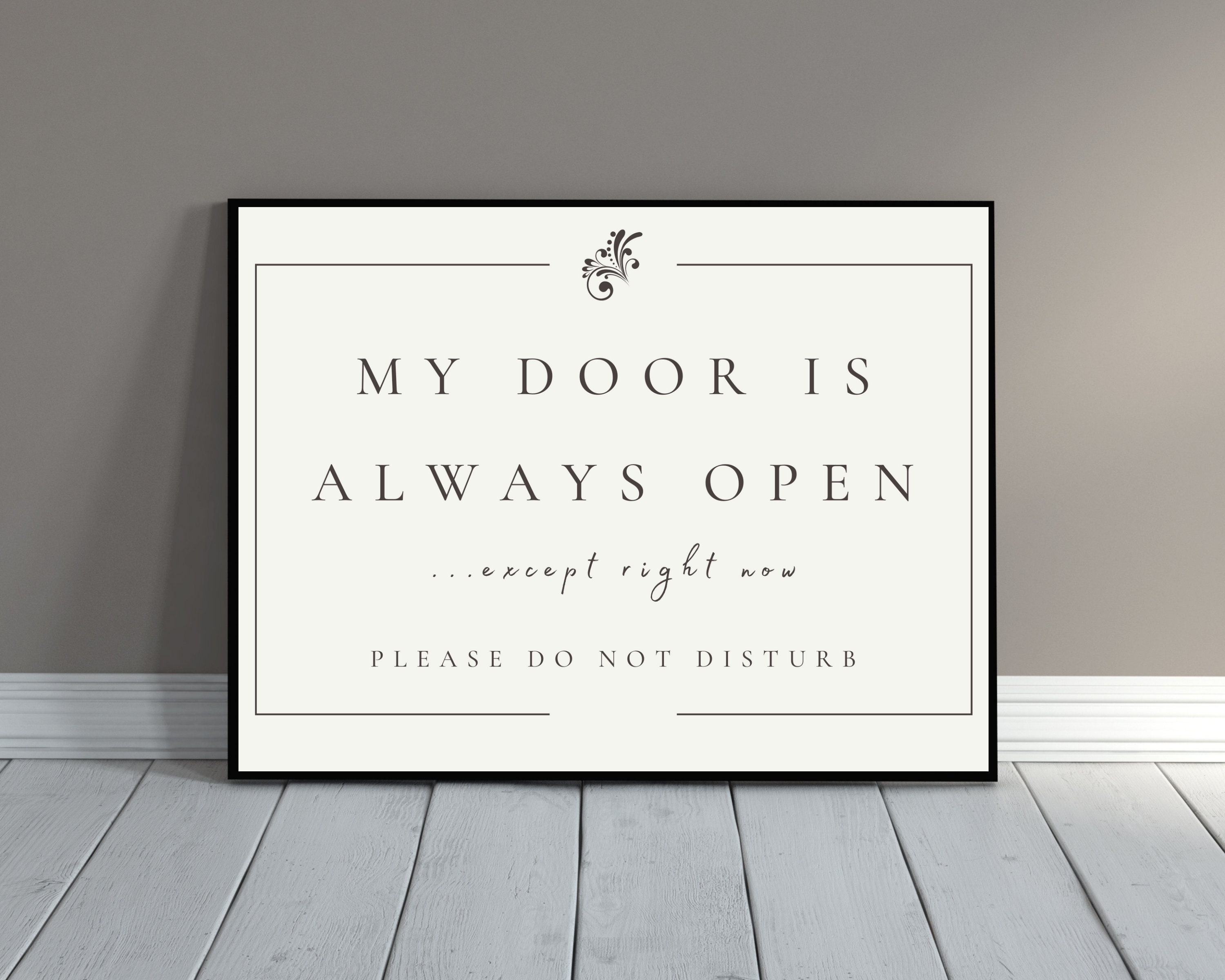 Funny Home Office Sign My Door Is Always Open digital Download Etsy Funny Home Office Sign My Door Is Always Open digital Download Etsy