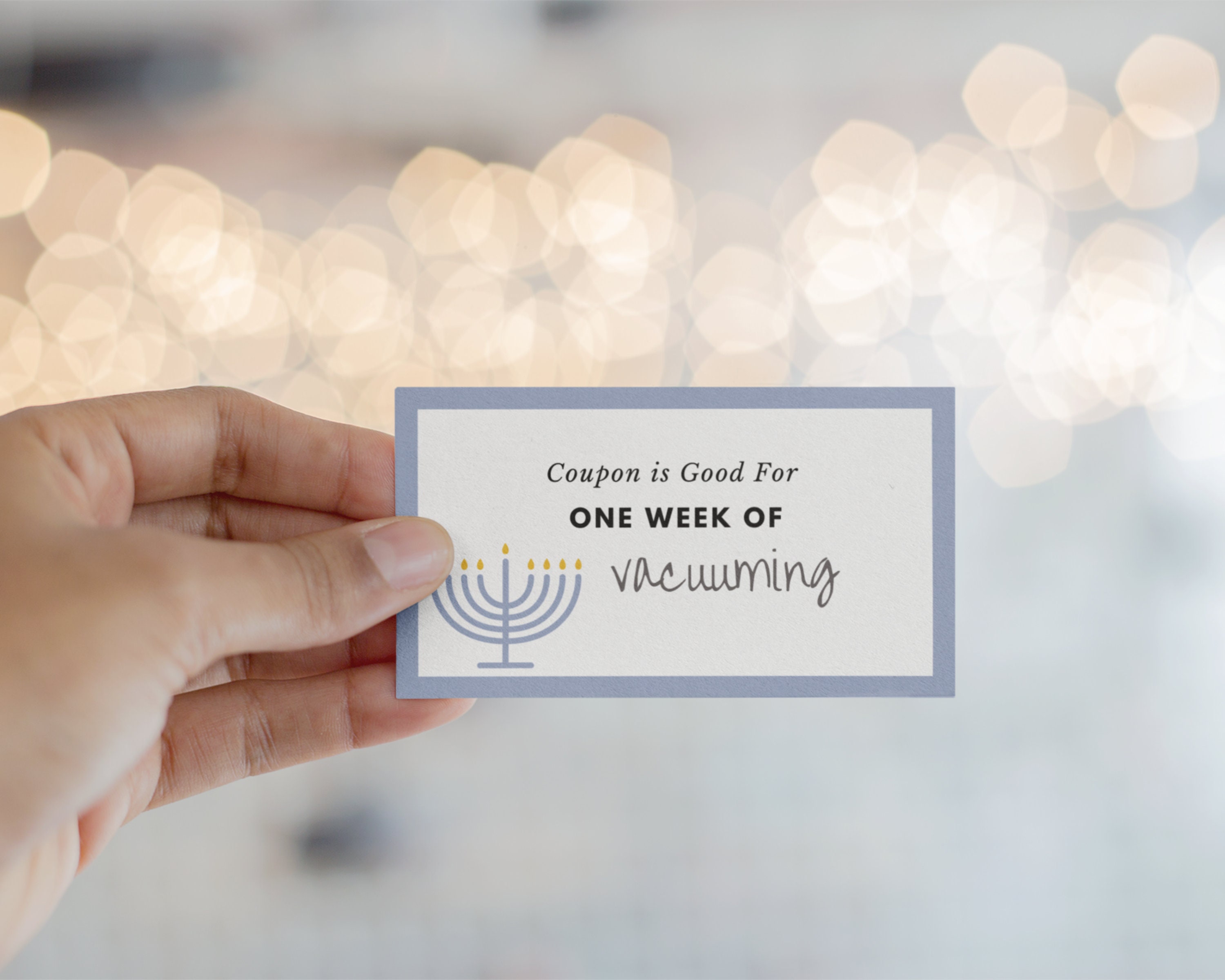 Hanukkah Coupon Book Printable, Last Minute Chanukah Present, Coupon ...