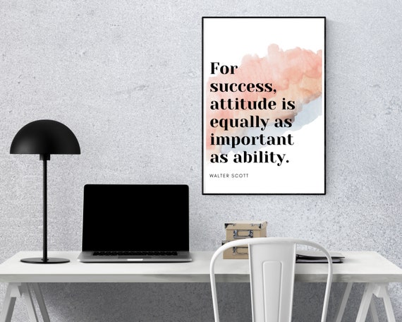 Motivational Wall Art Office Decor for Women Work From Home Sign, Office Desk  Accessories Inspirational Quotes Printable Thank You Gifts 
