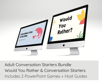 Virtual Conversation Starters Bundle: Zoom Games, Would You Rather (PowerPoint)