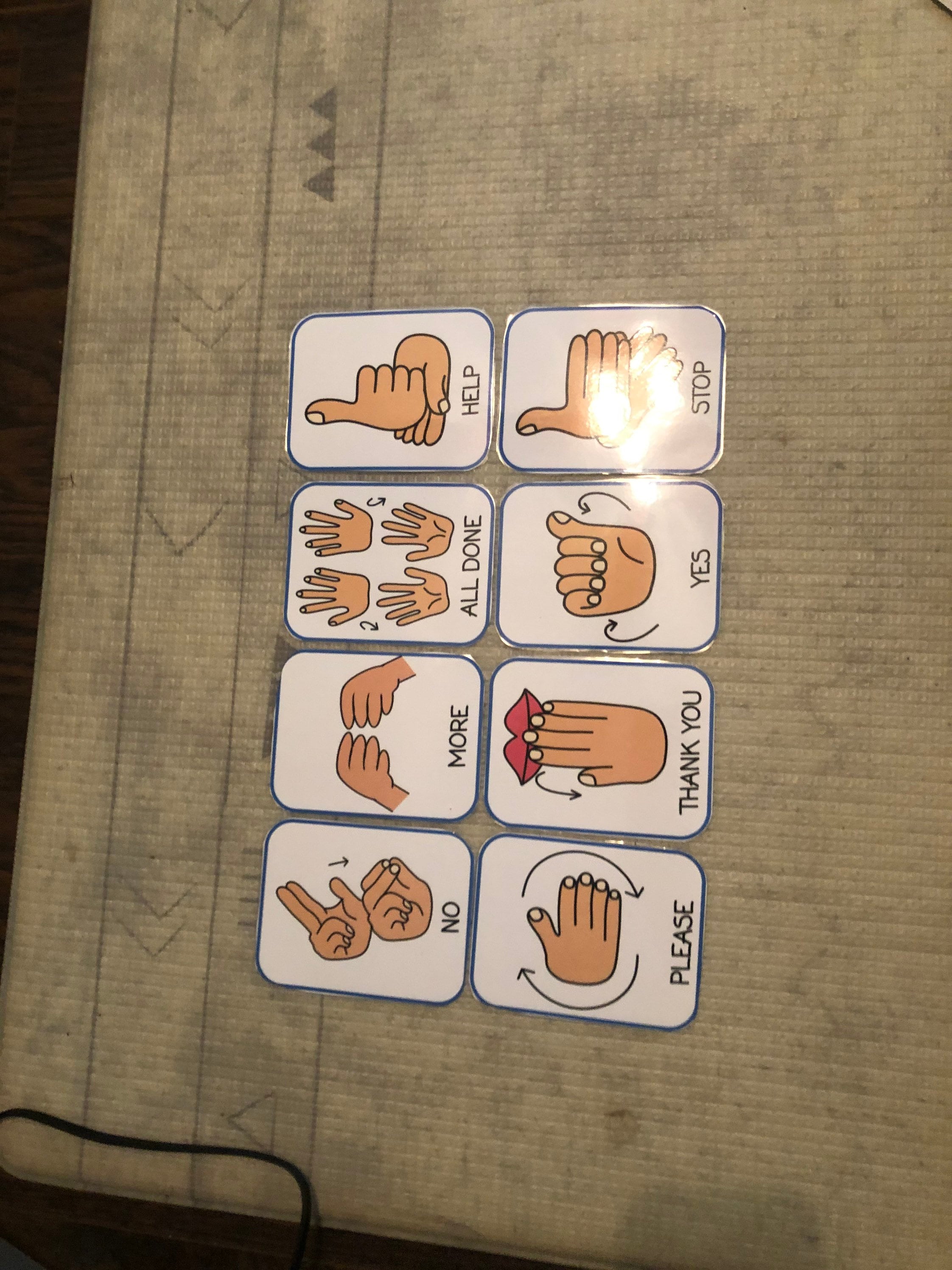 Basic Sign Language DIGITAL Pack. 16 Sign Language Cards ASL Etsy