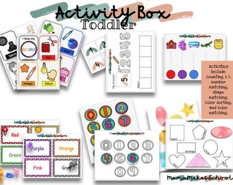 Toddler Activity Learning Pack DIGITAL