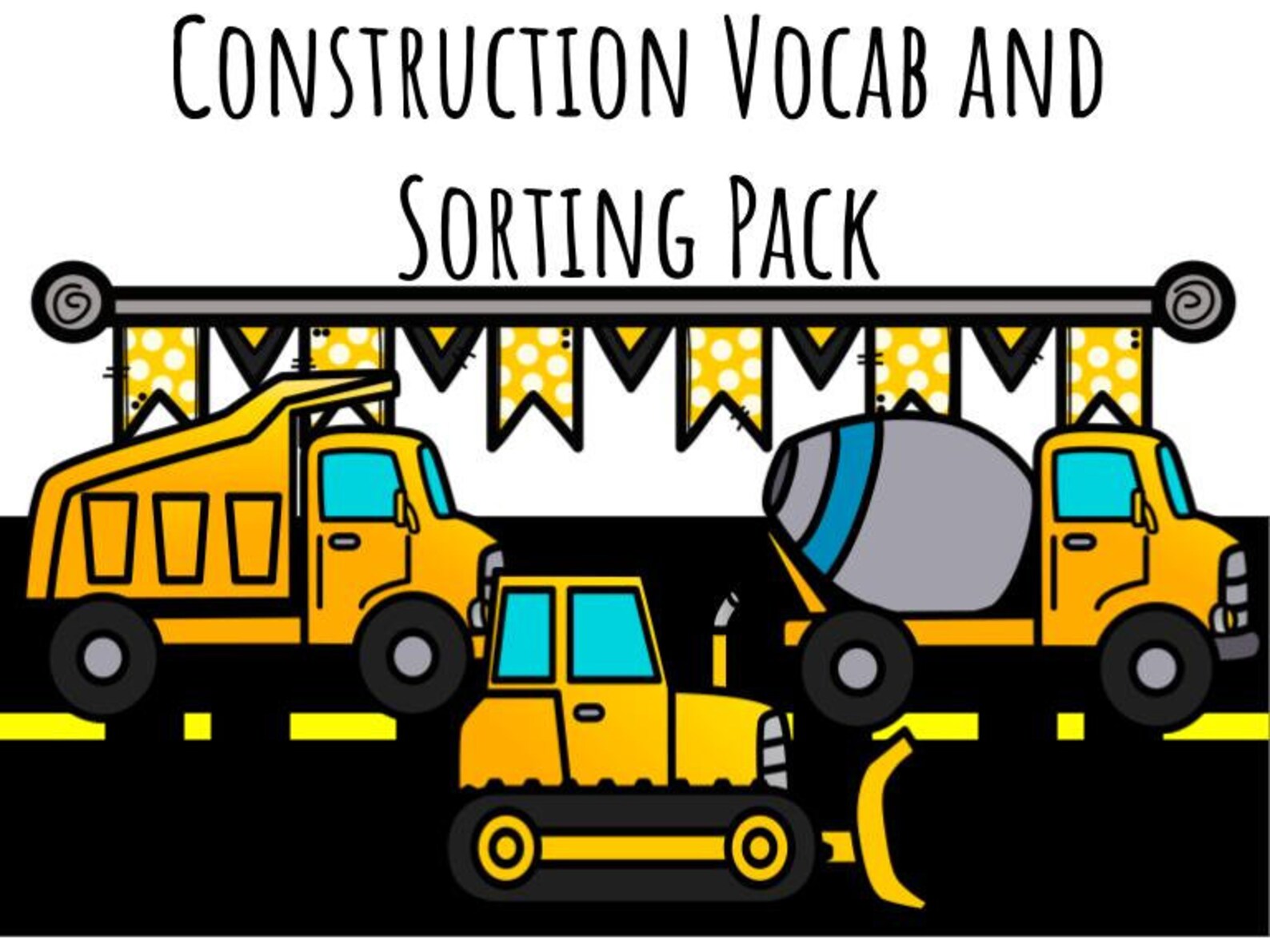 Construction Vocabulary and Sorting Pack Etsy