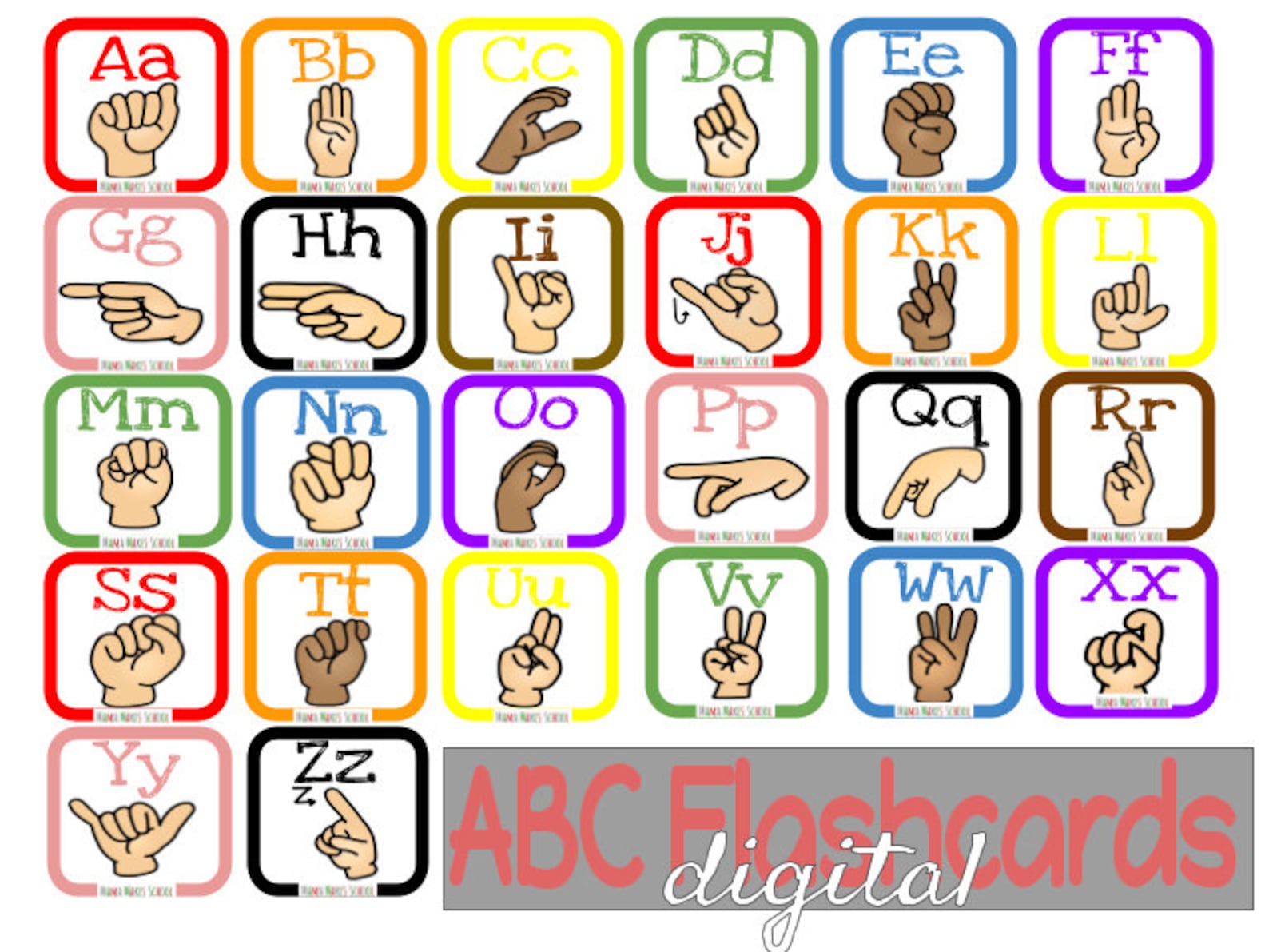 Free Printable Asl Alphabet Cards