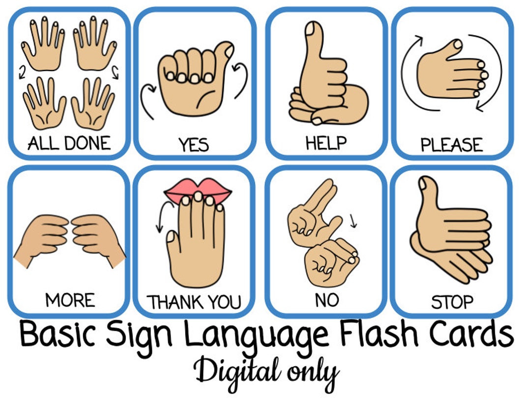 basic sign language homework