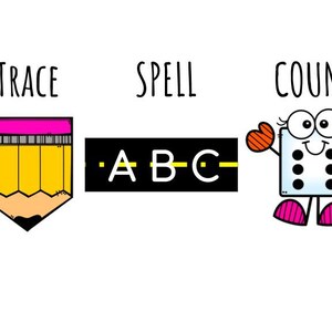Trace, Spell, Count 1-10 Printable