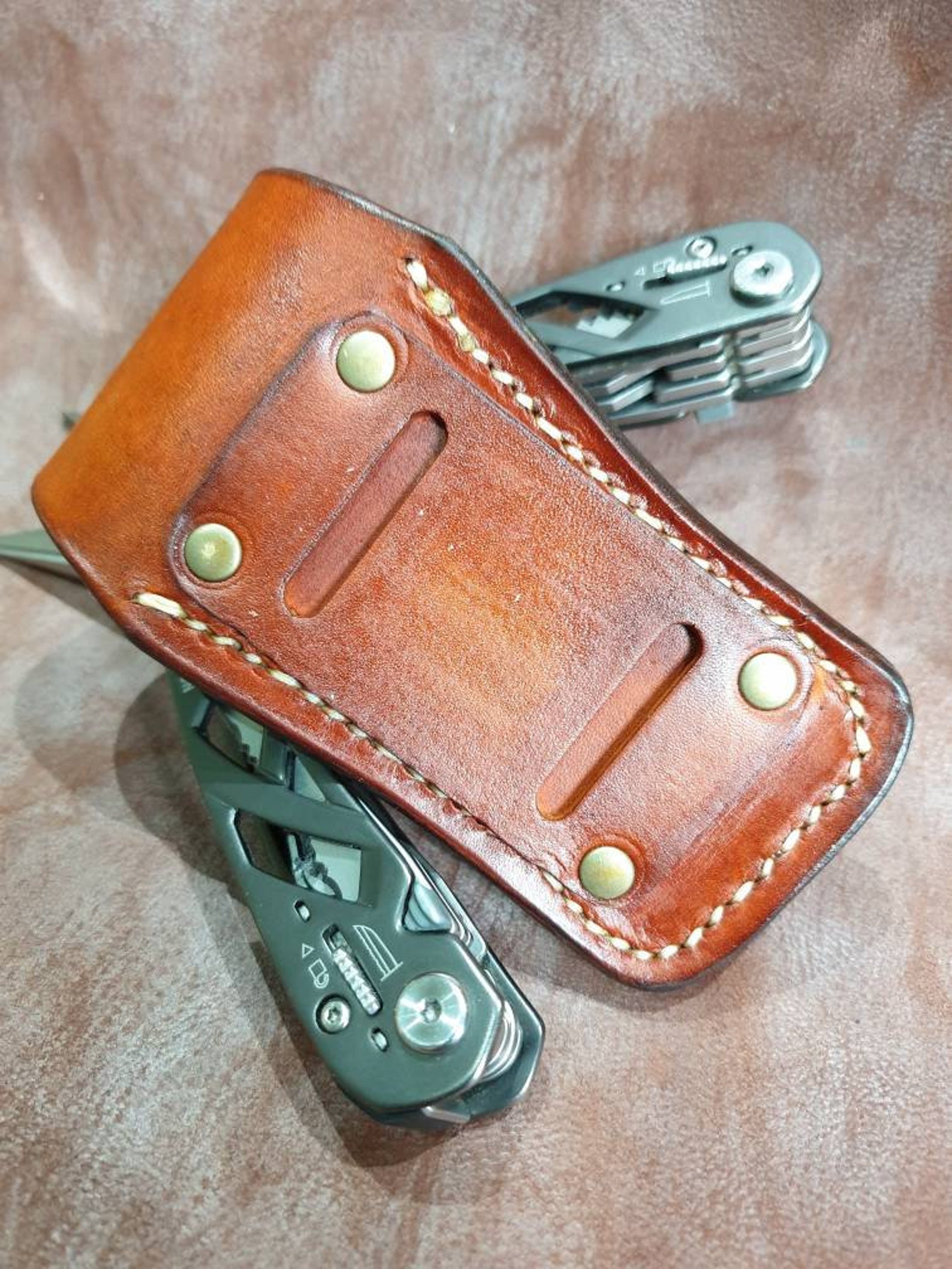 Gerber Suspension Multitool Handmade Leather Belt Pouch Sheath Tool Etsy