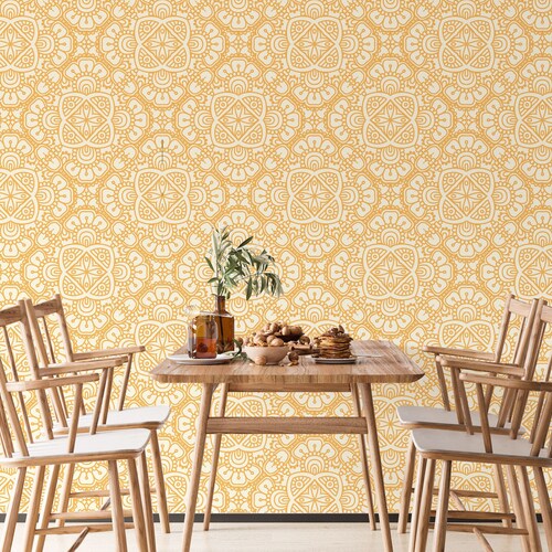 Mexican Wallpaper Birds Peel and Stick Removable Wall - Etsy