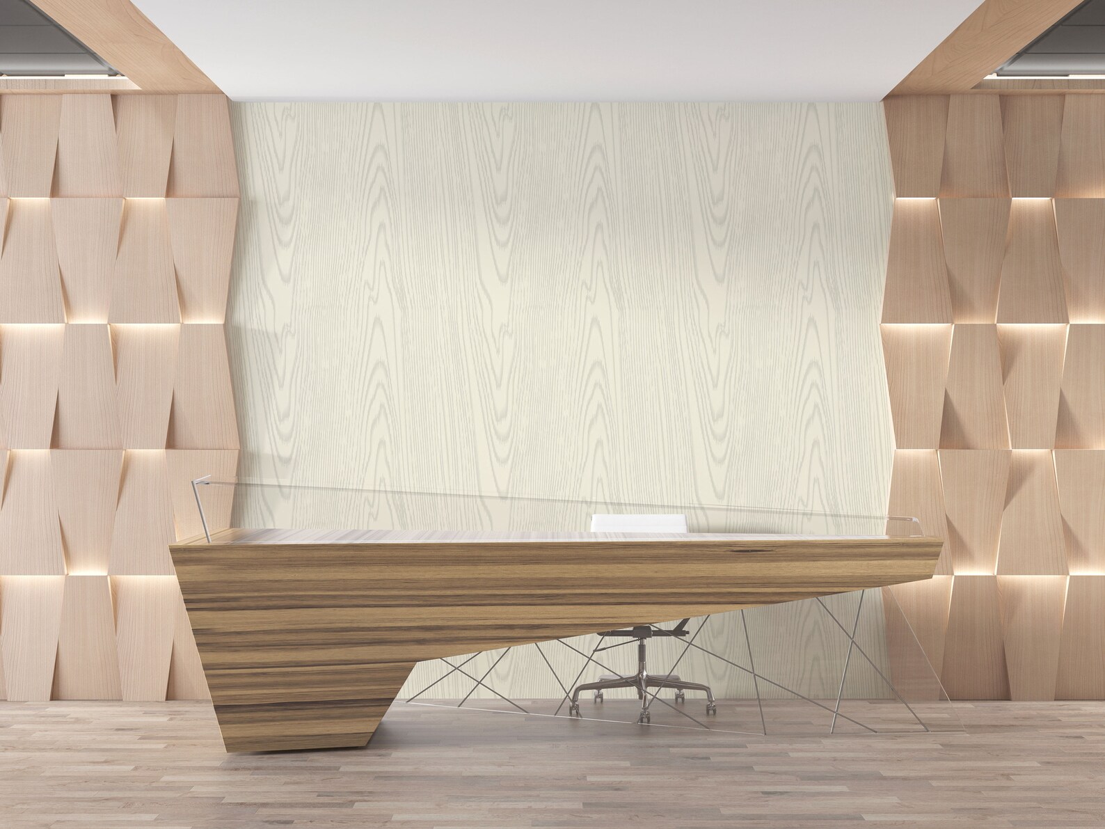 Wood Wallpaper , Faux Wood Panel , Self Adhesive Wood Effect Vinyl