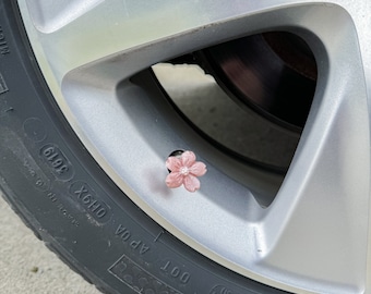 Sakura Tire Valve Stem Caps | Set of 6 | Custom