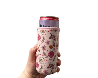 Bee & Floral Tall Can Sleeve