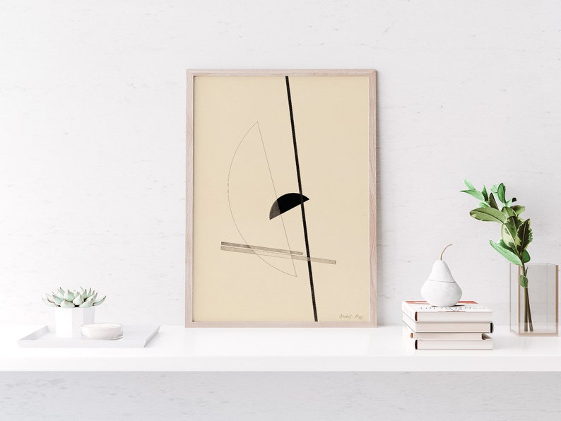Bauhaus Konstruktionen Exhibition Poster 1922 Digital Download Bauhaus Poster Moholy-Nagy Wall Art Geometric 300dpi HI-RES JPEG