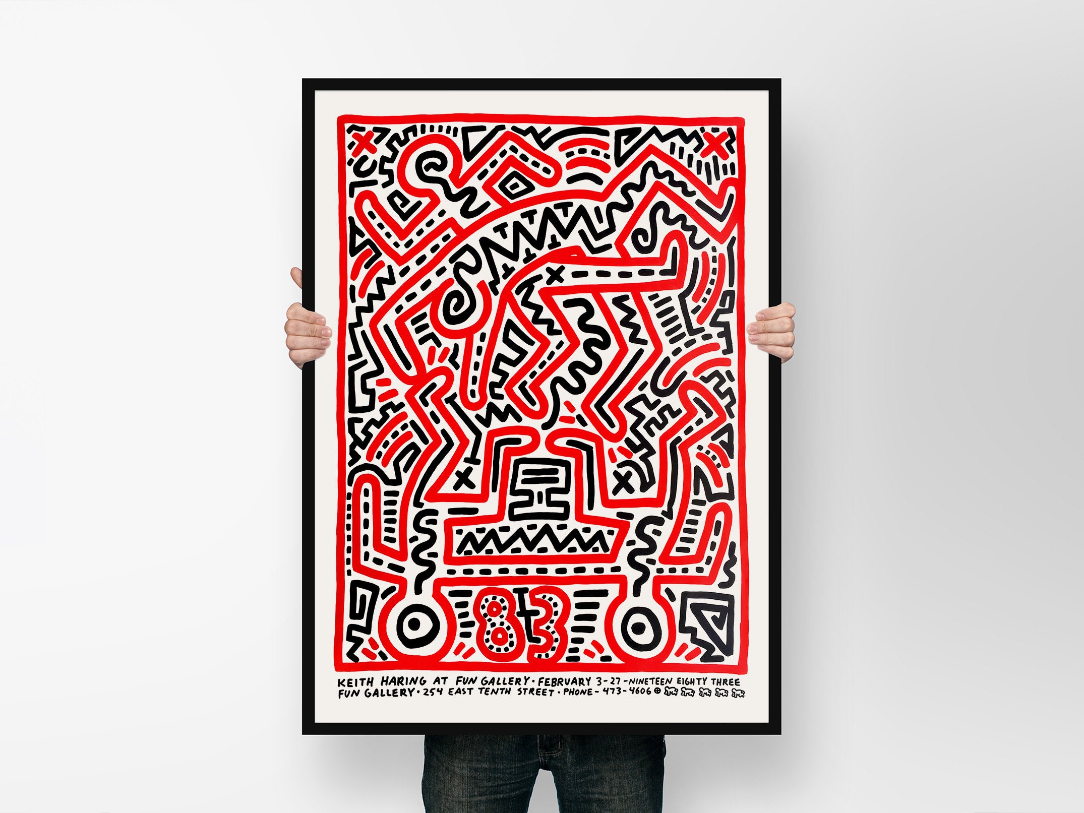 Keith Haring Exhibition Poster / Digital Download Keith Haring Etsy
