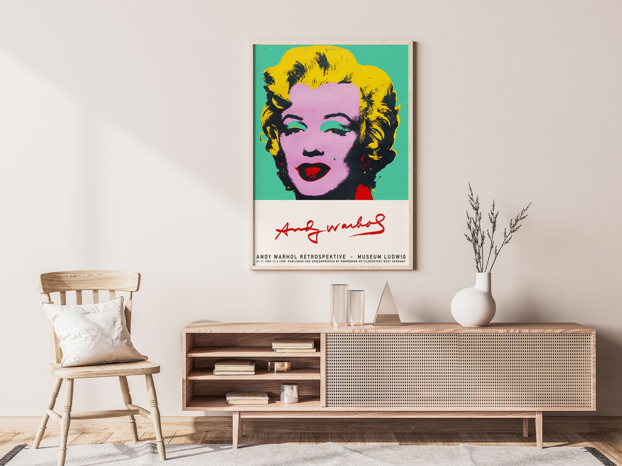 Andy Warhol Marilyn Monroe Exhibition Poster / Digital | Etsy