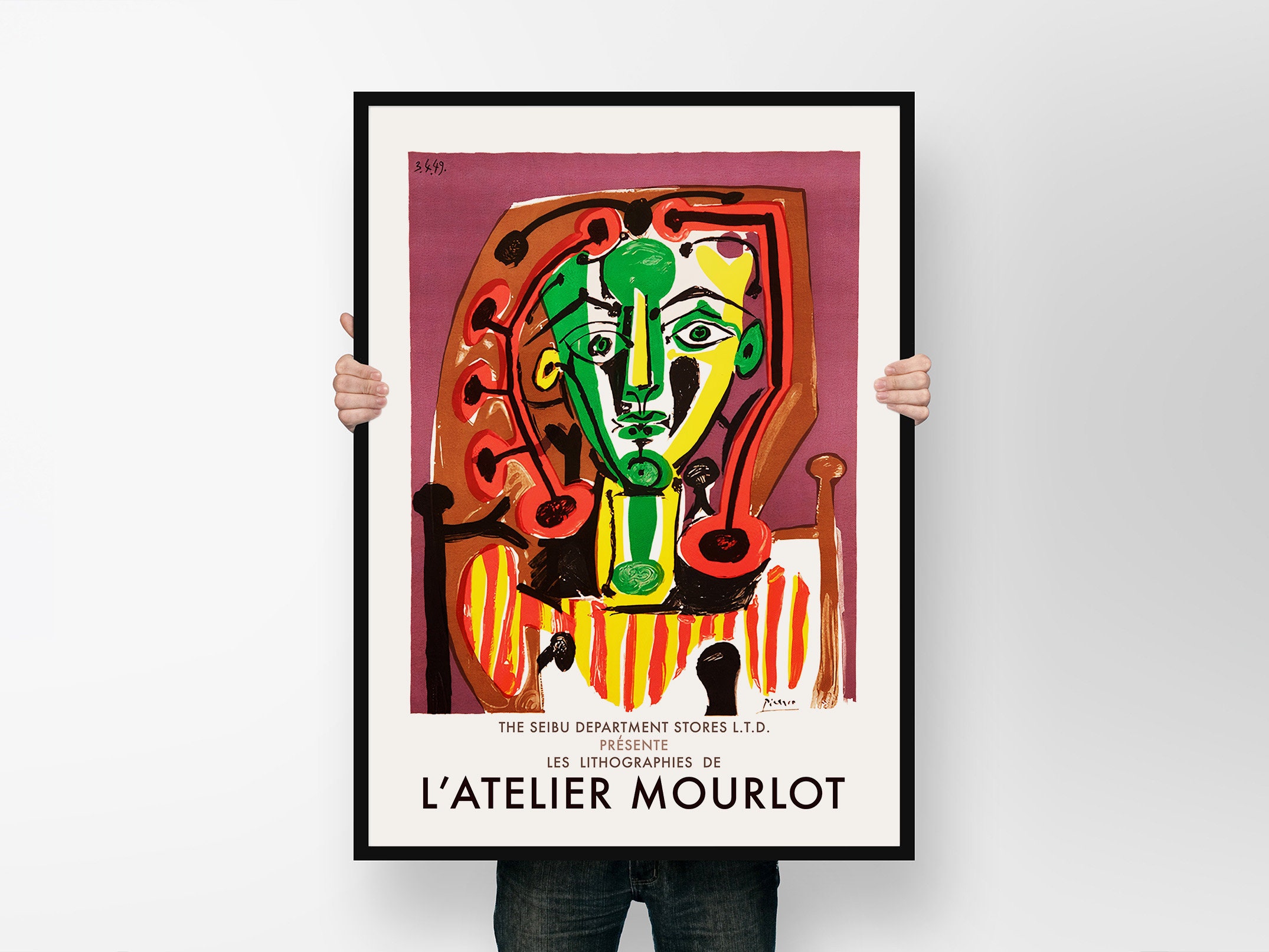 Vintage Exhibition Pablo Picasso Poster / Digital Download Etsy